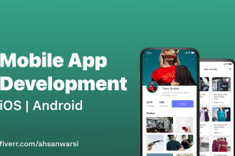 do mobile app development for android app and ios app
