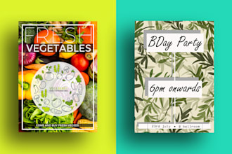 design a modern minimalist flyer or poster