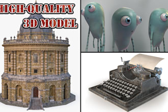 create realistic 3d assets for your project or game
