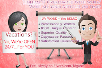 write 500 words quality blog or SEO article within 24 hours