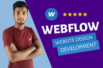create webflow website design and fix webflow