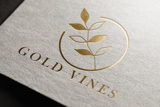 design unique and modern luxury gold logo in 24 hours
