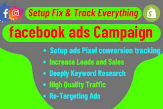 audit and optimize facebook ads, fb marketing, instagram ads for sales and leads
