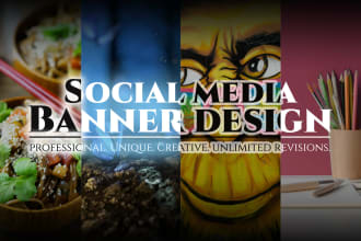 design facebook cover banner design, social media banner