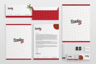 create modern letterhead and stationary items