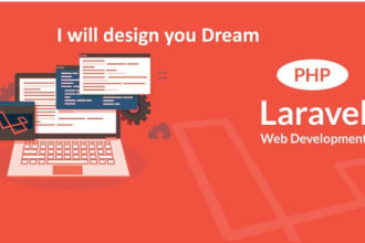 do laravel website development with api for mobile apps