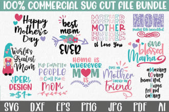 do svg design bundle with cut file etsy and others