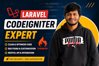 do laravel and codeigniter development and customizations