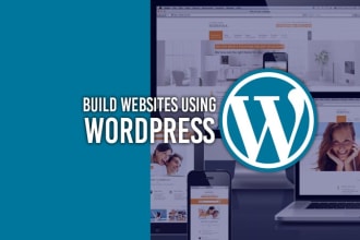 create a wordpress website, a portfolio website