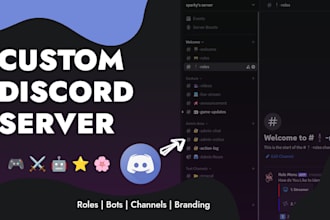 create a pro discord server with roles and bots