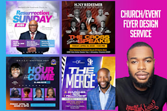 create a custom church flyer, postcard design, or event flyer