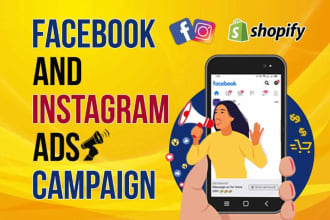 setup and manage facebook ads campaign, instagram ads, meta ads manager