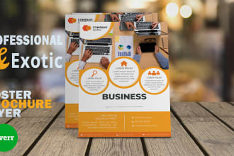 design one page full color flyer