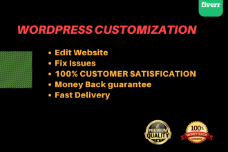 rebuild, edit wordpress website, wordpress customization