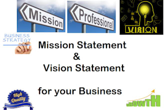write mission and vision statement for your business