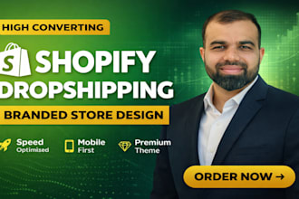 build a high converting branded shopify dropshipping store