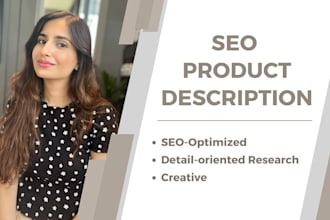 write SEO optimised product descriptions