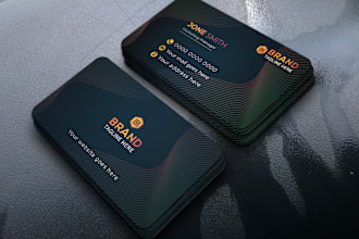 design modern minimalist luxury business card in 24 hours