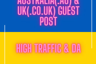 provide you guest post on australia and UK sites