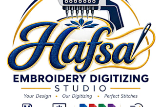 do perfect embroidery digitizing into dst,pes in 1 hour