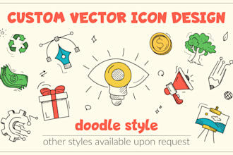 design custom vector icons for web and apps