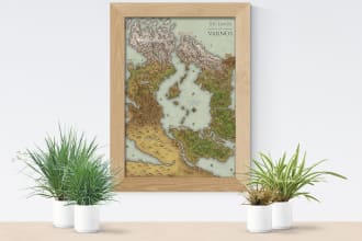 design a professional fantasy or historical map