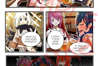 make comics or webtoons for you