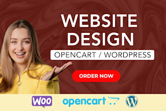 do opencart ecommerce design, redesign or fix wordpress shop