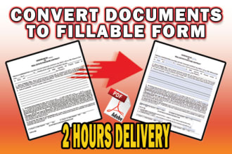 将文档转换为2小时内的填充PDF表格