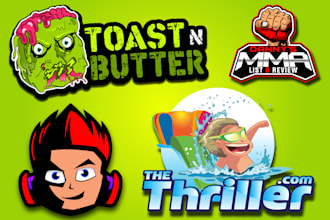 professional and creative gaming mascot logo design