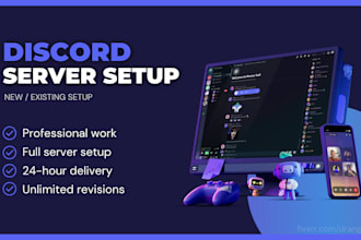 set up community discord server within 24 hours