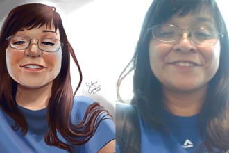 draw you on semi realistic style