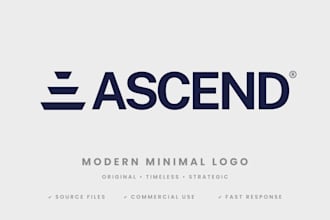 make simple and minimal highly logo design business