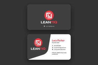 design a modern and unique business card for you