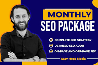 provide a complete monthly SEO package to rank higher in google