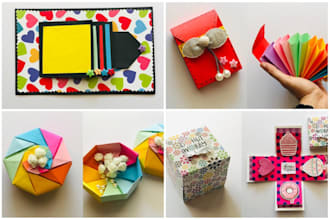 do beautiful diy videos of paper craft, handmadecards,decors