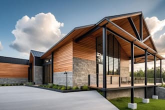 do 3d model, exterior, interior design and renderings with revit and sketchup