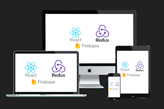 develop web app using react redux firebase