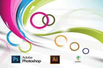 do any photoshop, coreldraw, illustrator graphic design work