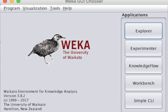 do data analysis and visualization using weka, orange tool