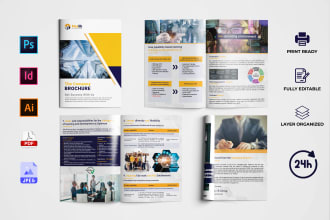 design business brochure, company profile, catalog