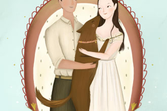 design you a romantic custom wedding invitation