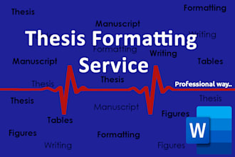 fully format your ms phd thesis, any word document and manuscript