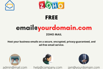 setup zoho mail, business email with your domain