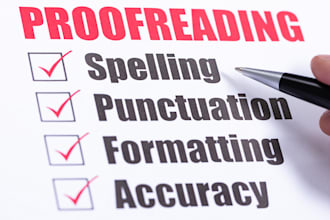 professionally proofread any legal document