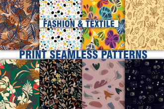 design placement or overall print patterns, seamless repeats