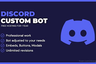 make a professional custom coded discord bot