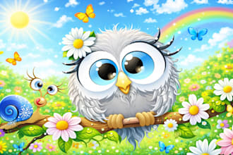 design children story book illustration