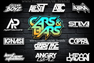 design dj band rock hip hop producer typography or any  business logo