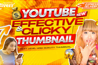 design amazing and stunning youtube thumbnail